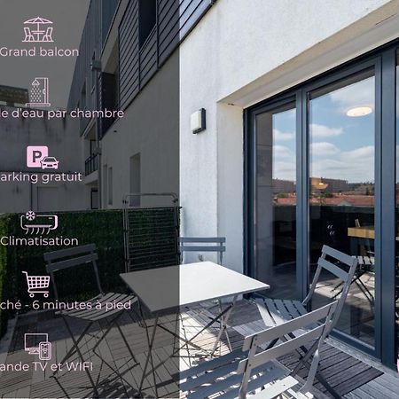 Le Saint Exupery - T3 Centre Ville Avec Balcon + Parking Gratuit Toulouse Eksteriør bilde